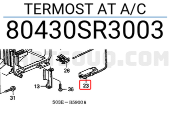 Honda 80430SR3003 TERMOST AT A/C