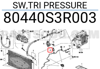 Honda 80440S3R003 SW,TRI PRESSURE