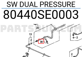 Honda 80440SE0003 SW DUAL PRESSURE