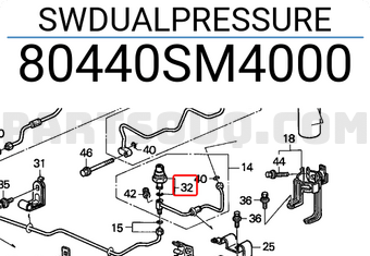 Honda 80440SM4000 SWDUALPRESSURE