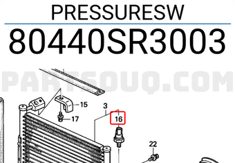 Honda 80440SR3003 PRESSURESW