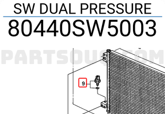 Honda 80440SW5003 SW DUAL PRESSURE