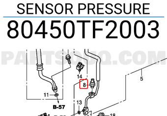 Honda 80450TF2003 SENSOR PRESSURE