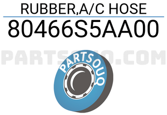 Honda 80466S5AA00 RUBBER,A/C HOSE