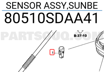 Honda 80510SDAA41 SENSOR ASSY,SUNBE