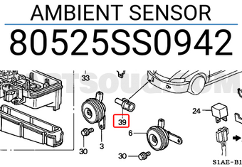 Honda 80525SS0942 AMBIENT SENSOR