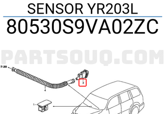 Honda 80530S9VA02ZC SENSOR YR203L