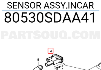 Honda 80530SDAA41 SENSOR ASSY,INCAR