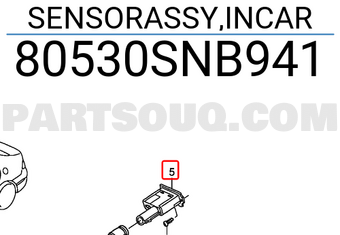 Honda 80530SNB941 SENSORASSY,INCAR