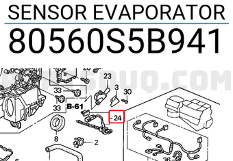 Honda 80560S5B941 SENSOR EVAPORATOR