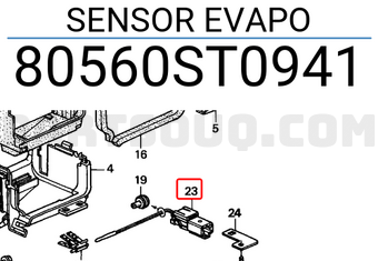 Honda 80560ST0941 SENSOR EVAPO