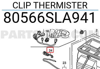 Honda 80566SLA941 CLIP THERMISTER