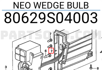 Honda 80629S04003 NEO WEDGE BULB