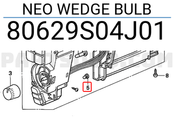 Honda 80629S04J01 NEO WEDGE BULB