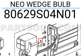 Honda 80629S04N01 NEO WEDGE BULB