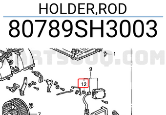Honda 80789SH3003 HOLDER,ROD