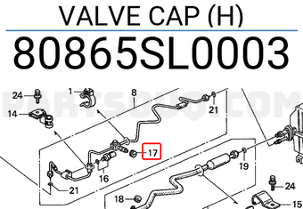 Honda 80865SL0003 VALVE CAP (H)