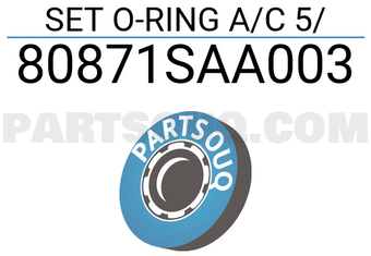 Honda 80871SAA003 SET O-RING A/C 5
