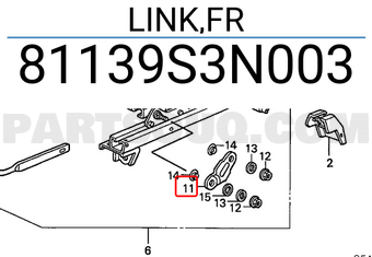 Honda 81139S3N003 LINK,FR