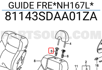 Honda 81143SDAA01ZA GUIDE FRE*NH167L*