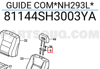 Honda 81144SH3003YA GUIDE COM*NH293L*