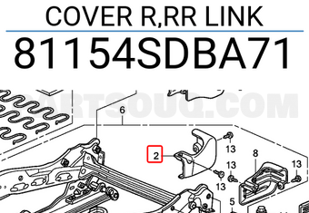Honda 81154SDBA71 COVER R,RR LINK