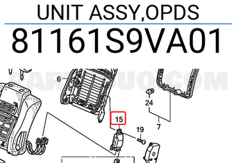 Honda 81161S9VA01 UNIT ASSY,OPDS