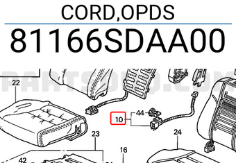 Honda 81166SDAA00 CORD,OPDS