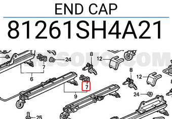 Honda 81261SH4A21 END CAP