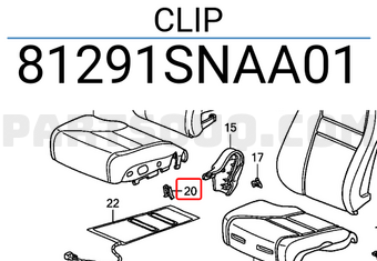 Honda 81291SNAA01 CLIP