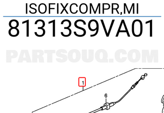 Honda 81313S9VA01 ISOFIXCOMPR,MI