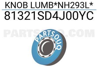 Honda 81321SD4J00YC KNOB LUMB*NH293L*