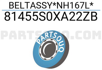 Honda 81455S0XA22ZB BELTASSY*NH167L*