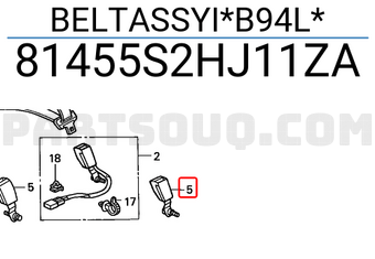 Honda 81455S2HJ11ZA BELTASSYI*B94L*