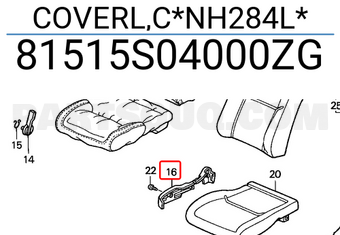 Honda 81515S04000ZG COVERL,C*NH284L*