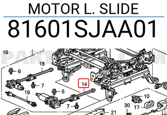 Honda 81601SJAA01 MOTOR L. SLIDE