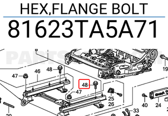 Honda 81623TA5A71 HEX,FLANGE BOLT