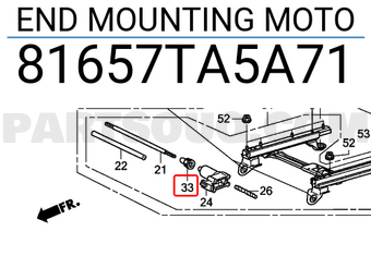 Honda 81657TA5A71 END MOUNTING MOTO