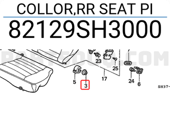 Honda 82129SH3000 COLLOR,RR SEAT PI