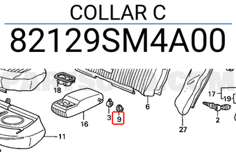 Honda 82129SM4A00 COLLAR C