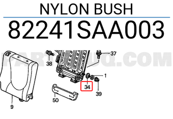 Honda 82241SAA003 NYLON BUSH