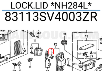 Honda 83113SV4003ZR LOCK,LID *NH284L*