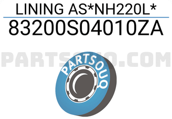 Honda 83200S04010ZA LINING AS*NH220L*