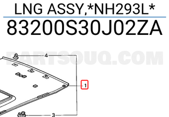 Honda 83200S30J02ZA LNG ASSY,*NH293L*
