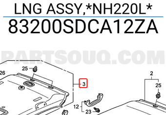 Honda 83200SDCA12ZA LNG ASSY,*NH220L*