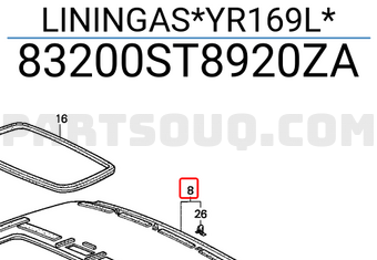 Honda 83200ST8920ZA LININGAS*YR169L*