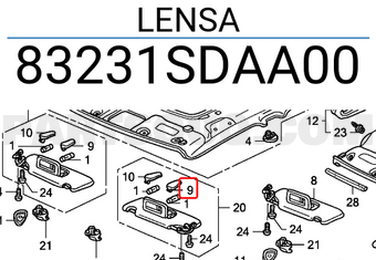 Honda 83231SDAA00 LENSA