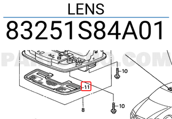 Honda 83251S84A01 LENS