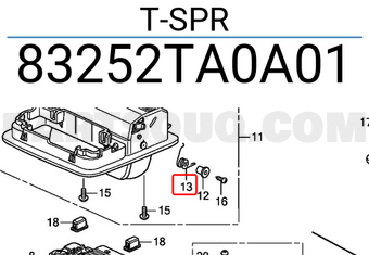Honda 83252TA0A01 T-SPR