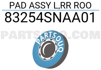 Honda 83254SNAA01 PAD ASSY L,RR ROO